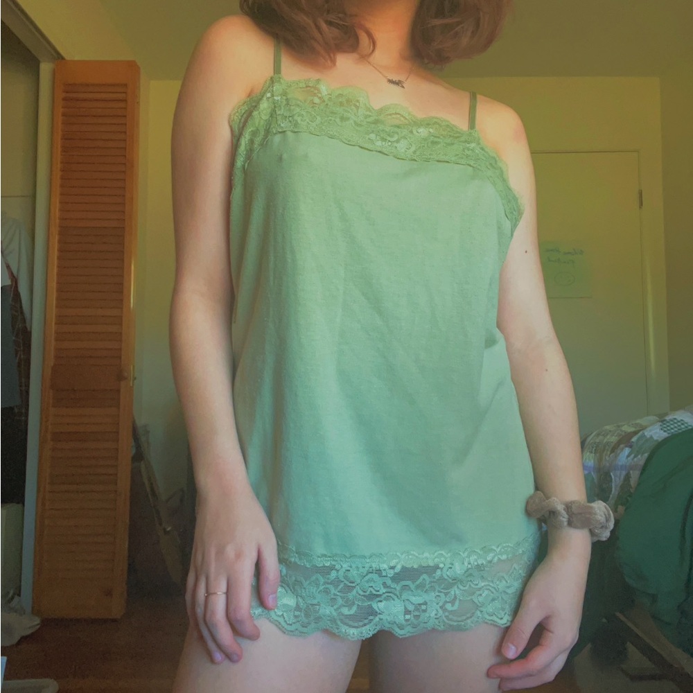 🤍sage green slip🤍